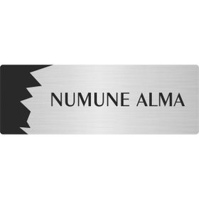 Özarslan Dizayn Numune Alma 7x20 cm Gümüş Renk Metal Yönlendirme Levhası