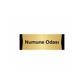 Özarslan Dizayn Numune Odası 10x20 cm Altın Renk Metal Yönlendirme Levhası