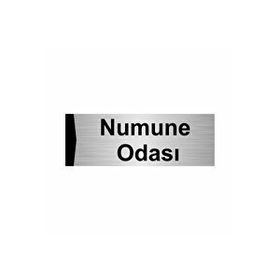 Özarslan Dizayn Numune Odası 10x20 cm Gümüş Renk Metal Yönlendirme Levhası