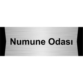 Özarslan Dizayn Numune Odası 10x20 cm Gümüş Renk Metal Yönlendirme Levhası