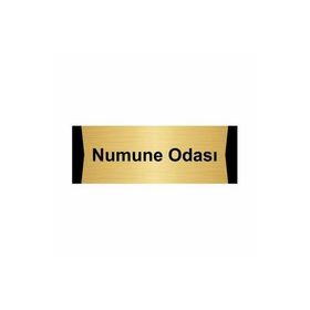 Özarslan Dizayn Numune Odası 5x20 cm Altın Renk Metal Yönlendirme Levhası