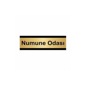 Özarslan Dizayn Numune Odası 5x20 cm Altın Renk Metal Yönlendirme Levhası