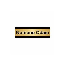 Özarslan Dizayn Numune Odası 5x20 cm Altın Renk Metal Yönlendirme Levhası