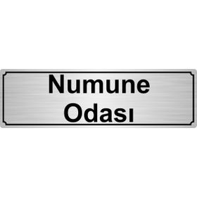 Özarslan Dizayn Numune Odası 5x20 cm Gümüş Renk Metal Yönlendirme Levhası