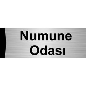 Özarslan Dizayn Numune Odası 5x20 cm Gümüş Renk Metal Yönlendirme Levhası