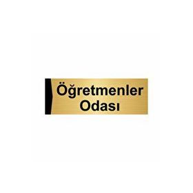 Özarslan Dizayn Öğretmenler Odası 7x20 cm Altın Renk Metal Yönlendirme Levhası