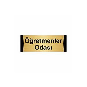 Özarslan Dizayn Öğretmenler Odası 7x20 cm Altın Renk Metal Yönlendirme Levhası