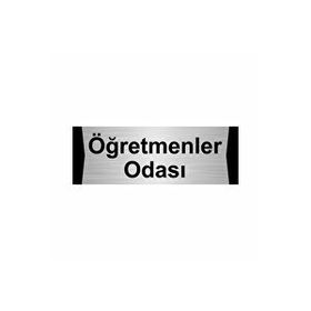 Özarslan Dizayn Öğretmenler Odası 7x20 cm Gümüş Renk Metal Yönlendirme Levhası
