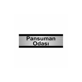 Özarslan Dizayn Pansuman Odası 5x20 cm Gümüş Renk Metal Yönlendirme Levhası