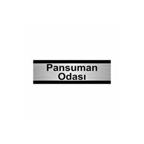 Özarslan Dizayn Pansuman Odası 5x20 cm Gümüş Renk Metal Yönlendirme Levhası