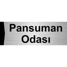 Özarslan Dizayn Pansuman Odası 5x20 cm Gümüş Renk Metal Yönlendirme Levhası