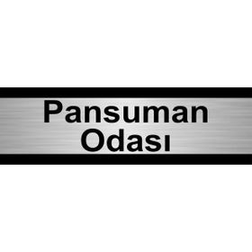 Özarslan Dizayn Pansuman Odası 5x20 cm Gümüş Renk Metal Yönlendirme Levhası