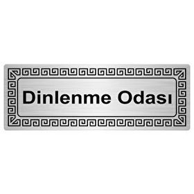 Özarslan Dizayn Personel Dinlenme Odası 7x20 cm Gümüş Renk Metal Yönlendirme Levhası