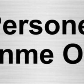 Özarslan Dizayn Personel Giyinme Odası 5x20 cm Gümüş Renk Metal Yönlendirme Levhası