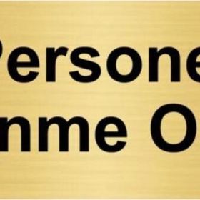 Özarslan Dizayn Personel Giyinme Odası 7x20 cm Altın Renk Metal Yönlendirme Levhası