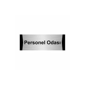 Özarslan Dizayn Personel Odası 5x20 cm Gümüş Renk Metal Yönlendirme Levhası