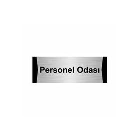 Özarslan Dizayn Personel Odası 5x20 cm Gümüş Renk Metal Yönlendirme Levhası