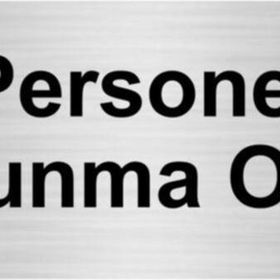 Özarslan Dizayn Personel Soyunma Odası 10x20 cm Gümüş Renk Metal Yönlendirme Levhası
