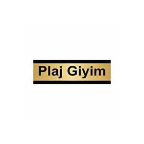 Özarslan Dizayn Plaj Giyim 10x20 cm Altın Renk Metal Yönlendirme Levhası
