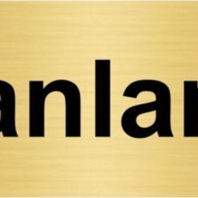 Özarslan Dizayn Planlama 10x20 cm Altın Renk Metal Yönlendirme Levhası