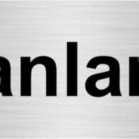 Özarslan Dizayn Planlama 10x20 cm Gümüş Renk Metal Yönlendirme Levhası