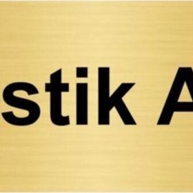 Özarslan Dizayn Plastik Atık 5x20 cm Altın Renk Metal Yönlendirme Levhası