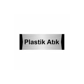 Özarslan Dizayn Plastik Atık 5x20 cm Gümüş Renk Metal Yönlendirme Levhası