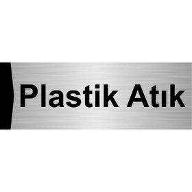 Özarslan Dizayn Plastik Atık 5x20 cm Gümüş Renk Metal Yönlendirme Levhası