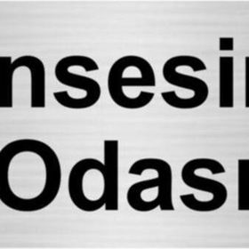 Özarslan Dizayn Prensesimin Odası 10x20 cm Gümüş Renk Metal Yönlendirme Levhası