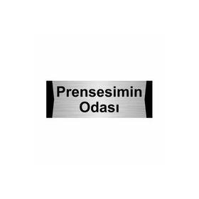 Özarslan Dizayn Prensesimin Odası 5x20 cm Gümüş Renk Metal Yönlendirme Levhası