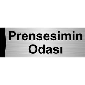 Özarslan Dizayn Prensesimin Odası 5x20 cm Gümüş Renk Metal Yönlendirme Levhası