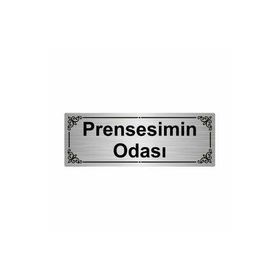 Özarslan Dizayn Prensesimin Odası 7x20 cm Gümüş Renk Metal Yönlendirme Levhası