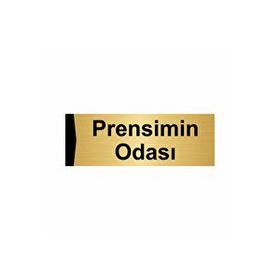 Özarslan Dizayn Prensimin Odası 10x20 cm Altın Renk Metal Yönlendirme Levhası