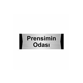 Özarslan Dizayn Prensimin Odası 10x20 cm Gümüş Renk Metal Yönlendirme Levhası