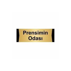 Özarslan Dizayn Prensimin Odası 5x20 cm Altın Renk Metal Yönlendirme Levhası