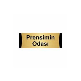 Özarslan Dizayn Prensimin Odası 5x20 cm Altın Renk Metal Yönlendirme Levhası