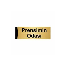 Özarslan Dizayn Prensimin Odası 7x20 cm Altın Renk Metal Yönlendirme Levhası