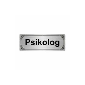 Özarslan Dizayn Psikolog 7x20 cm Gümüş Renk Metal Yönlendirme Levhası