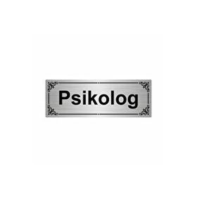 Özarslan Dizayn Psikolog 7x20 cm Gümüş Renk Metal Yönlendirme Levhası