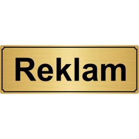 Özarslan Dizayn Reklam 10x20 cm Altın Renk Metal Yönlendirme Levhası