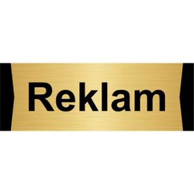 Özarslan Dizayn Reklam 10x20 cm Altın Renk Metal Yönlendirme Levhası