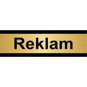 Özarslan Dizayn Reklam 5x20 cm Altın Renk Metal Yönlendirme Levhası