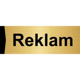 Özarslan Dizayn Reklam 5x20 cm Altın Renk Metal Yönlendirme Levhası