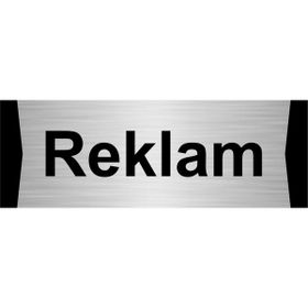 Özarslan Dizayn Reklam 5x20 cm Gümüş Renk Metal Yönlendirme Levhası