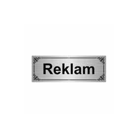 Özarslan Dizayn Reklam 7x20 cm Gümüş Renk Metal Yönlendirme Levhası