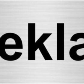 Özarslan Dizayn Reklam 7x20 cm Gümüş Renk Metal Yönlendirme Levhası