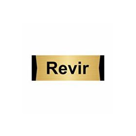 Özarslan Dizayn Revir 10x20 cm Altın Renk Metal Yönlendirme Levhası