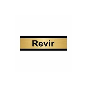 Özarslan Dizayn Revir 5x20 cm Altın Renk Metal Yönlendirme Levhası
