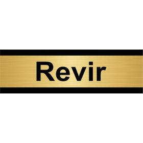 Özarslan Dizayn Revir 7x20 cm Altın Renk Metal Yönlendirme Levhası