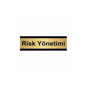 Özarslan Dizayn Risk Yönetimi 10x20 cm Altın Renk Metal Yönlendirme Levhası